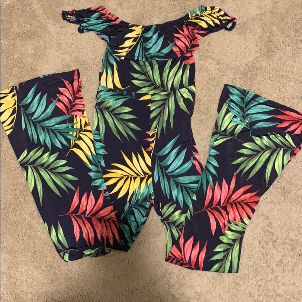 Tropical jumpsuit.